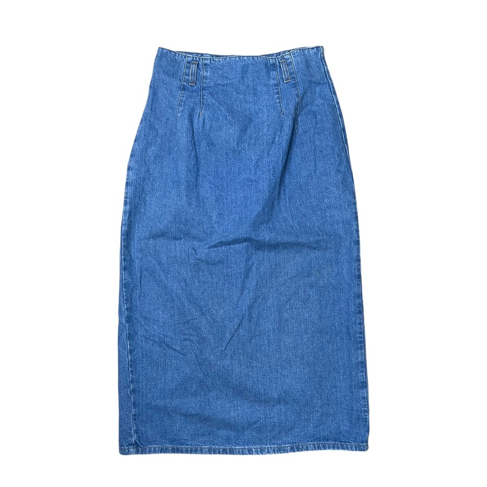Vintage Vivgldi Women’s High Waisted Long Denim Skirt
